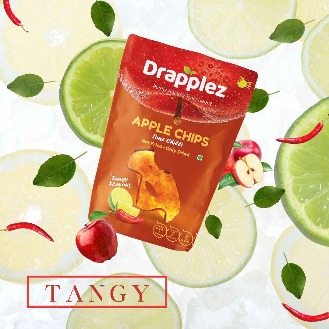 Apple Chips Tangy Lime Chilli - Lemony Snack Delight