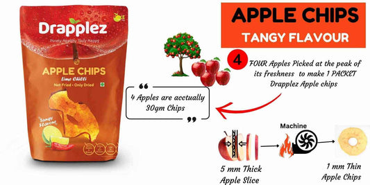 Apple Chips Tangy Lime Chilli - Lemony Snack Delight