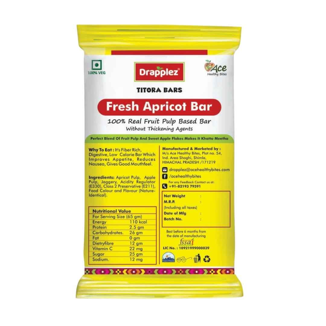 Fresh Apricot Digestive Bar - Experience the Delight of Pure Fruit Goodness