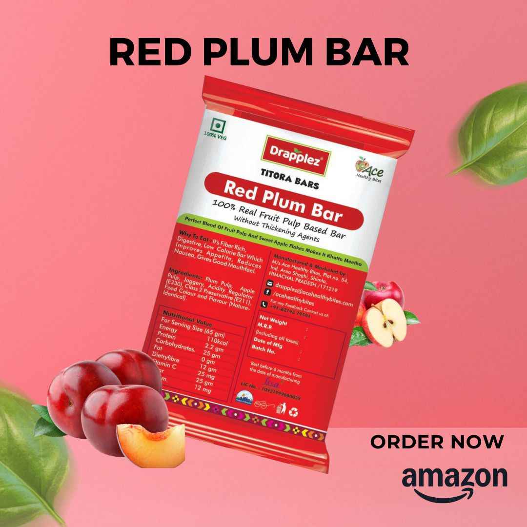 Red Plum Digestive Bar - A Fresh and Delicious Snack for Daily Wellness